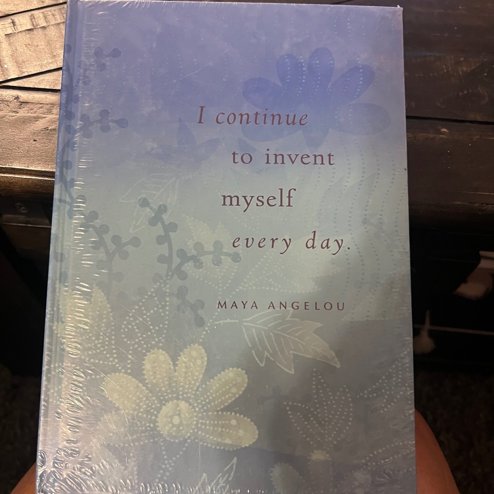 Hallmark Maya Angelou Life Mosaic Lined Journal Hardcover Blue Floral New Sealed - Picture 5 of 5